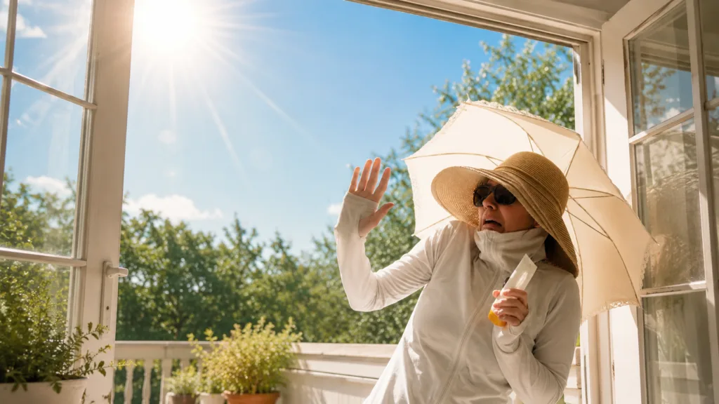 pas op voor de zon